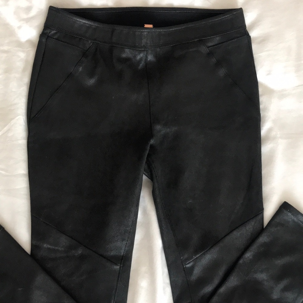 Free People suede leggings